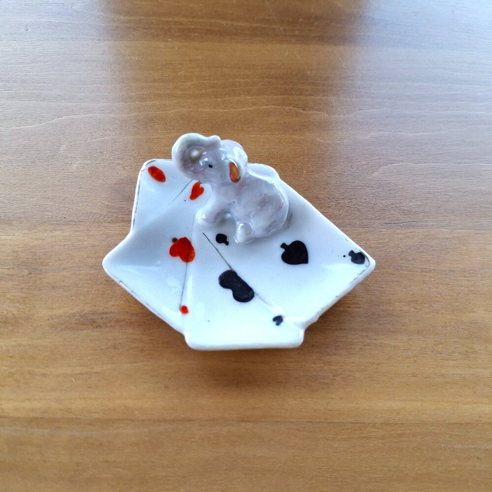 Vintage Elephant Trinket Dish